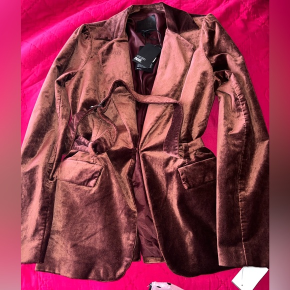 Preppy Paige Blazer - Dark Red - Picture 3 of 4